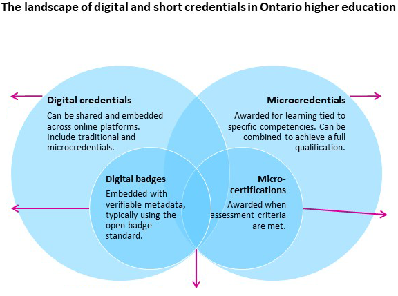 The landscape of digital and short credentials in Ontario higher education